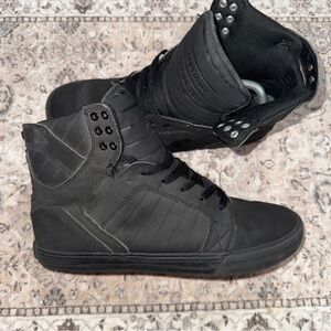 Supra Skytop Muska 001 Shoes Mens 11 Black High Top Skateboard Street S18250